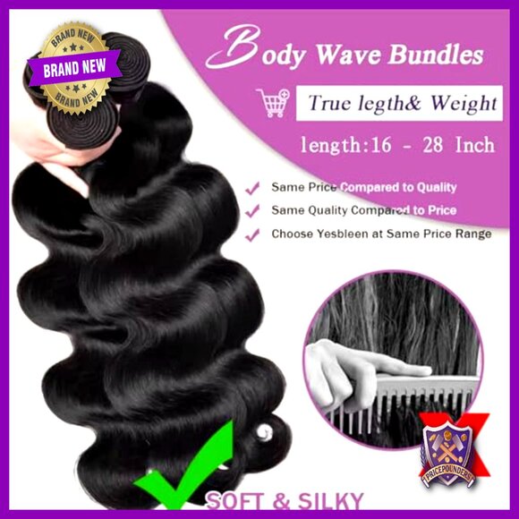 12A Brazilian Virgin Hair Bundles 20-26 Inch Body Wave Extensions main image 4